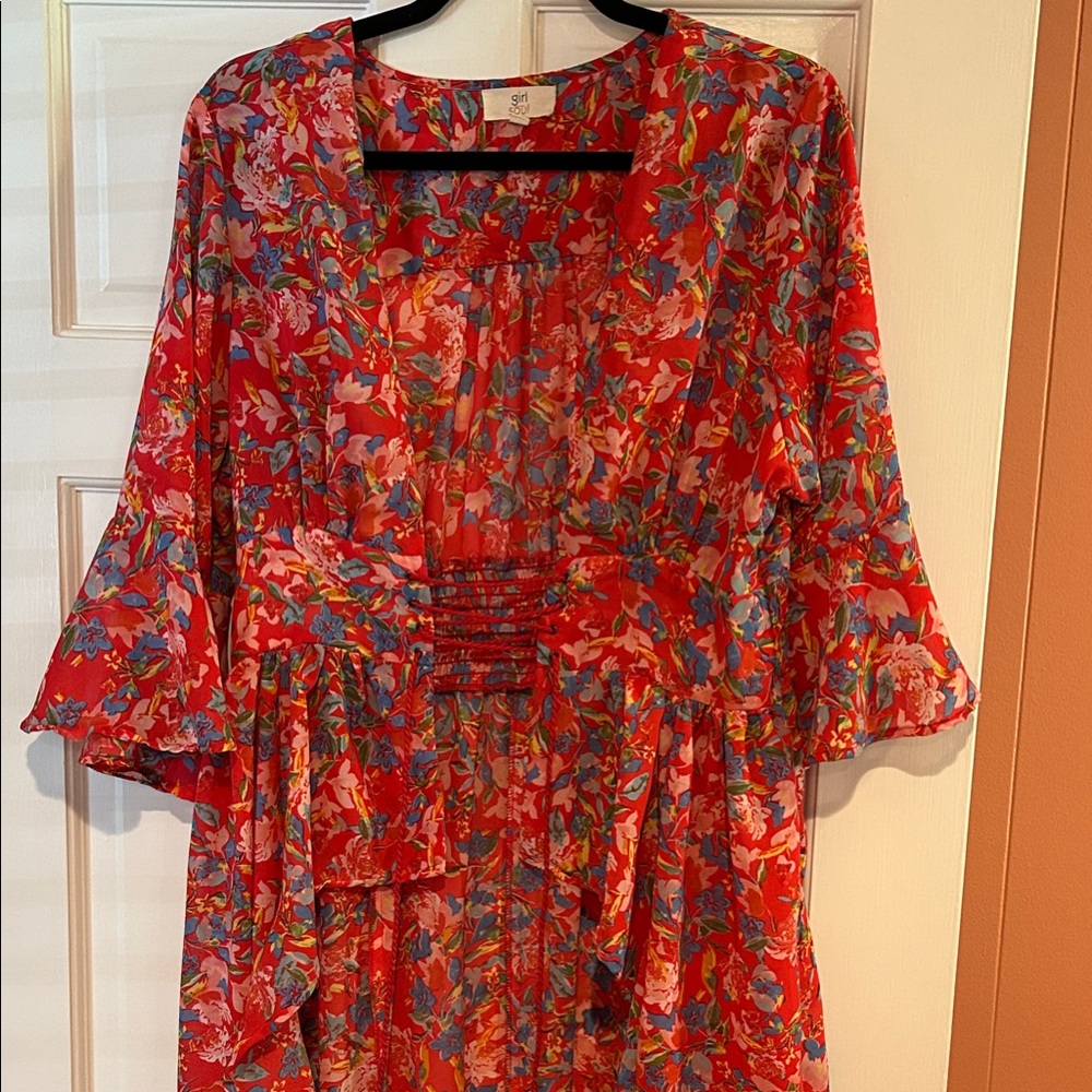 Vibrant Floral Kimono